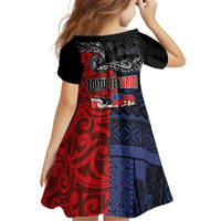 Aotearoa and Samoa Toitu Te Tiriti Family Matching Summer Maxi Dress and Hawaiian Shirt Honour the Treaty - Te Tiriti Is Us LT03 - Polynesian Pride