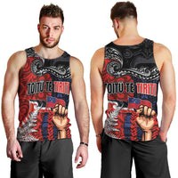 Aotearoa and Samoa Toitu Te Tiriti Men Tank Top Honour the Treaty - Te Tiriti Is Us