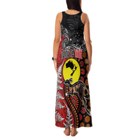 Aotearoa and Australia Toitu Te Tiriti Family Matching Tank Maxi Dress and Hawaiian Shirt Honour the Treaty - Te Tiriti Is Us LT03 - Polynesian Pride