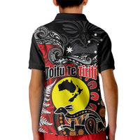 Aotearoa and Australia Toitu Te Tiriti Kid Polo Shirt Honour the Treaty - Te Tiriti Is Us