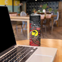 Aotearoa and Australia Toitu Te Tiriti Skinny Tumbler Honour the Treaty - Te Tiriti Is Us LT03 - Polynesian Pride