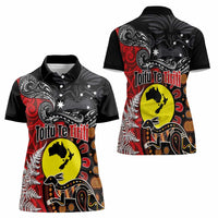 Aotearoa and Australia Toitu Te Tiriti Women Polo Shirt Honour the Treaty - Te Tiriti Is Us LT03 - Polynesian Pride
