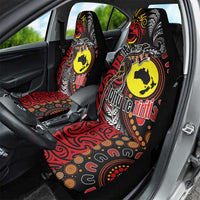 Aotearoa and Australia Toitu Te Tiriti Car Seat Cover Honour the Treaty - Stand Together Stand Stronger LT03 - Polynesian Pride