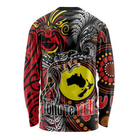 Aotearoa and Australia Toitu Te Tiriti Long Sleeve Shirt Honour the Treaty - Stand Together Stand Stronger LT03 - Polynesian Pride