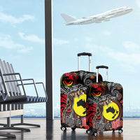 Aotearoa and Australia Toitu Te Tiriti Luggage Cover Honour the Treaty - Stand Together Stand Stronger LT03 - Polynesian Pride