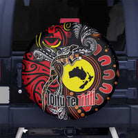 Aotearoa and Australia Toitu Te Tiriti Spare Tire Cover Honour the Treaty - Stand Together Stand Stronger LT03 - Polynesian Pride