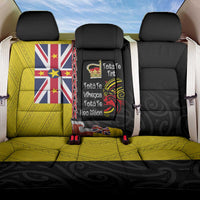 Aotearoa and Niue Toitu Te Tiriti Back Car Seat Cover Honour the Treaty - Fight Together Stand Together LT03 One Size Black - Polynesian Pride