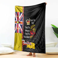 Aotearoa and Niue Toitu Te Tiriti Blanket Honour the Treaty - Fight Together Stand Together LT03 - Polynesian Pride