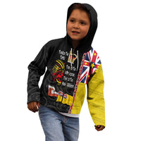 Aotearoa and Niue Toitu Te Tiriti Kid Hoodie Honour the Treaty - Fight Together Stand Together LT03 - Polynesian Pride