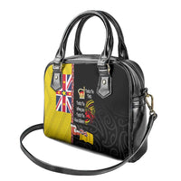 Aotearoa and Niue Toitu Te Tiriti Shoulder Handbag Honour the Treaty - Fight Together Stand Together LT03 - Polynesian Pride