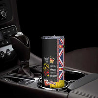 Aotearoa and Niue Toitu Te Tiriti Skinny Tumbler Honour the Treaty - Fight Together Stand Together LT03 - Polynesian Pride