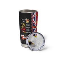 Aotearoa and Niue Toitu Te Tiriti Tumbler Cup Honour the Treaty - Fight Together Stand Together LT03 - Polynesian Pride