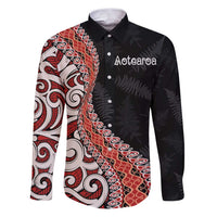 Aotearoa Maori Stylized Koru - Silver Ferns Family Matching Puletasi and Hawaiian Shirt