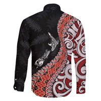 Aotearoa Maori Stylized Koru - Silver Ferns Family Matching Tank Maxi Dress and Hawaiian Shirt