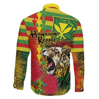 Hawaiian Reggae Family Matching Mermaid Dress and Hawaiian Shirt Kakau Art Motifs with Ohia Lehua and Rastafari Lion LT03 - Polynesian Pride