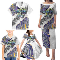 Traditional Art Hawaiian Kakau Tattoos Family Matching Puletasi and Hawaiian Shirt Graffiti Style LT03 - Polynesian Pride