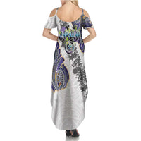 Traditional Art Hawaiian Kakau Tattoos Family Matching Summer Maxi Dress and Hawaiian Shirt Graffiti Style LT03 - Polynesian Pride