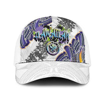 Traditional Art Hawaiian Kakau Tattoos Mesh Trucker Cap Graffiti Style - Polynesian Pride