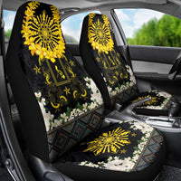 Flores de Mayo and Filipino Fiesta Car Seat Cover The Sun-Jasmine and Polynesian Yakan Tattoo Barong Style LT03 - Polynesian Pride