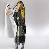 Flores de Mayo and Filipino Fiesta Hooded Blanket The Sun-Jasmine and Polynesian Yakan Tattoo Barong Style LT03 - Polynesian Pride