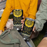 Flores de Mayo and Filipino Fiesta Tumbler Cup The Sun-Jasmine and Polynesian Yakan Tattoo Barong Style LT03 - Polynesian Pride