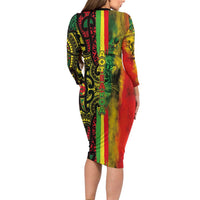Aotearoa Reggae Family Matching Long Sleeve Bodycon Dress and Hawaiian Shirt Maori Reggae-One Love LT03 - Polynesian Pride