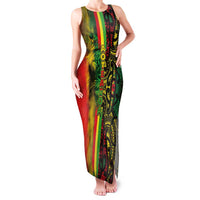 Aotearoa Reggae Family Matching Tank Maxi Dress and Hawaiian Shirt Maori Reggae-One Love LT03 Mom's Dress Reggae - Polynesian Pride