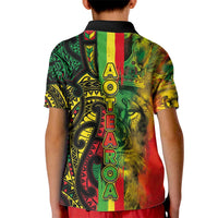 Aotearoa Reggae Kid Polo Shirt Maori Reggae-One Love