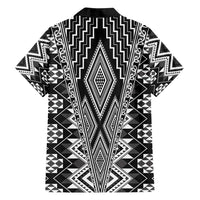 Aotearoa Tukutuku and Poutama Motif Classic Family Matching Off Shoulder Maxi Dress and Hawaiian Shirt LT03 - Polynesian Pride