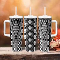 Aotearoa Tukutuku and Poutama Motif Classic Tumbler With Handle LT03 - Polynesian Pride
