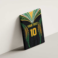 Custom Cook Islands Rugby League Canvas Wall Art Tatau Tribal Pattern-Special Edition Black Color LT03 - Polynesian Pride
