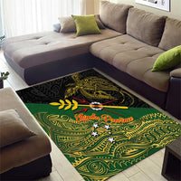 Chimpu Province Papua New Guinea Area Rug Bird-of-paradise Art Tattoo and Melanesian Motifs LT03 - Polynesian Pride