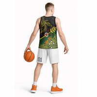 Personalized Chimpu Province Papua New Guinea Basketball Jersey Bird-of-paradise Art Tattoo and Melanesian Motifs LT03 - Polynesian Pride