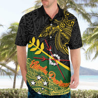 Personalized Chimpu Province Papua New Guinea Hawaiian Shirt Bird-of-paradise Art Tattoo and Melanesian Motifs LT03 - Polynesian Pride
