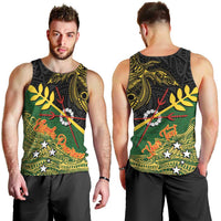Personalized Chimpu Province Papua New Guinea Men Tank Top Bird-of-paradise Art Tattoo and Melanesian Motifs - Polynesian Pride