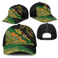 Chimpu Province Papua New Guinea Mesh Trucker Cap Bird-of-paradise Art Tattoo and Melanesian Motifs LT03 - Polynesian Pride