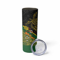 Chimpu Province Papua New Guinea Skinny Tumbler Bird-of-paradise Art Tattoo and Melanesian Motifs LT03 - Polynesian Pride