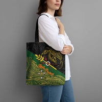 Chimpu Province Papua New Guinea Tote Bag Bird-of-paradise Art Tattoo and Melanesian Motifs - Polynesian Pride