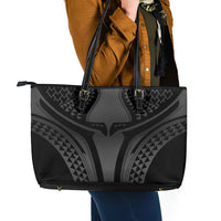 Hawaiian Kakau Art Tattoos Aquaman Style Leather Tote Bag Special Edition LT03 - Polynesian Pride