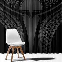 Hawaiian Kakau Art Tattoos Aquaman Style Window Curtain Special Edition - Polynesian Pride