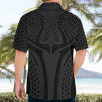 Hawaiian Kakau Art Tattoos Aquaman Style Hawaiian Shirt Black Version LT03 - Polynesian Pride