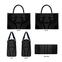 Hawaiian Kakau Art Tattoos Aquaman Style Leather Bag Black Version - Polynesian Pride