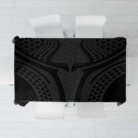 Hawaiian Kakau Art Tattoos Aquaman Style Tablecloth Black Version - Polynesian Pride