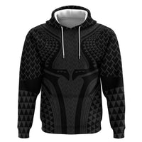 Hawaiian Kakau Art Tattoos Aquaman Style Zip Hoodie Black Version LT03 Pullover Hoodie Black - Polynesian Pride