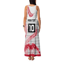 Cook Islands Marathon 2025-Pursuit in Paradise Family Matching Tank Maxi Dress and Hawaiian Shirt Red Color LT03 - Polynesian Pride