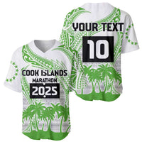 Cook Islands Marathon 2025-Pursuit in Paradise Baseball Jersey Green Color LT03 - Polynesian Pride