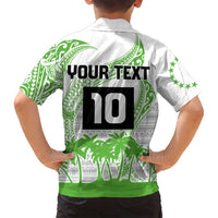 Cook Islands Marathon 2025-Pursuit in Paradise Family Matching Long Sleeve Bodycon Dress and Hawaiian Shirt Green Color LT03 - Polynesian Pride