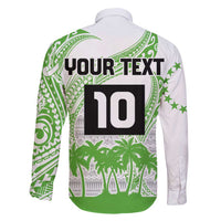 Cook Islands Marathon 2025-Pursuit in Paradise Family Matching Long Sleeve Bodycon Dress and Hawaiian Shirt Green Color LT03 - Polynesian Pride