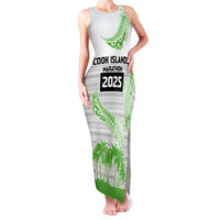 Cook Islands Marathon 2025-Pursuit in Paradise Family Matching Tank Maxi Dress and Hawaiian Shirt Green Color LT03 Mom's Dress Green - Polynesian Pride
