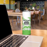 Cook Islands Marathon 2025-Pursuit in Paradise Skinny Tumbler Green Color